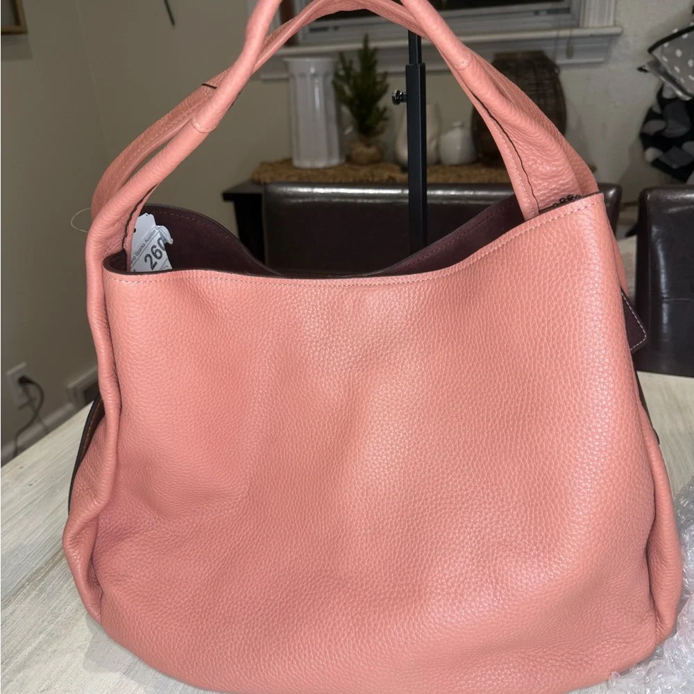 Coach 1941 Bandit Tea Rose Leather XL Hobo Bag-E1780-86760